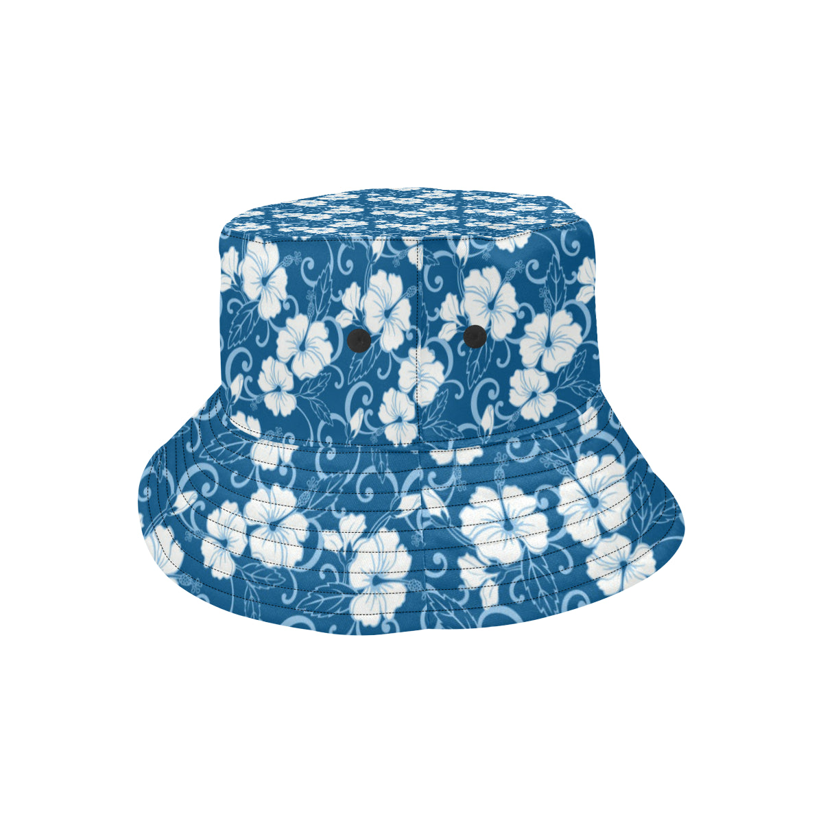 Hibiscus Pattern Print Design HB03 Unisex Bucket Hat