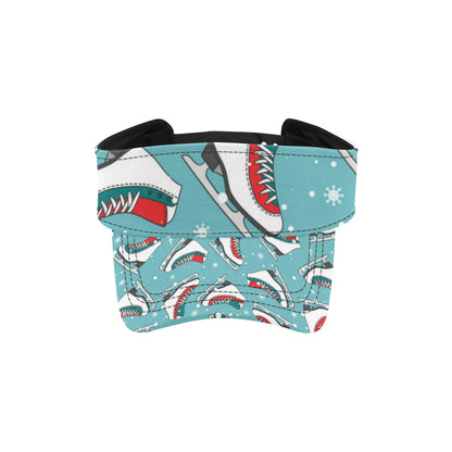 Ice Skate Pattern Print Design 03 Unisex Sun Visor