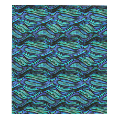 Abalone Pattern Print Design 02 Premium Quilt