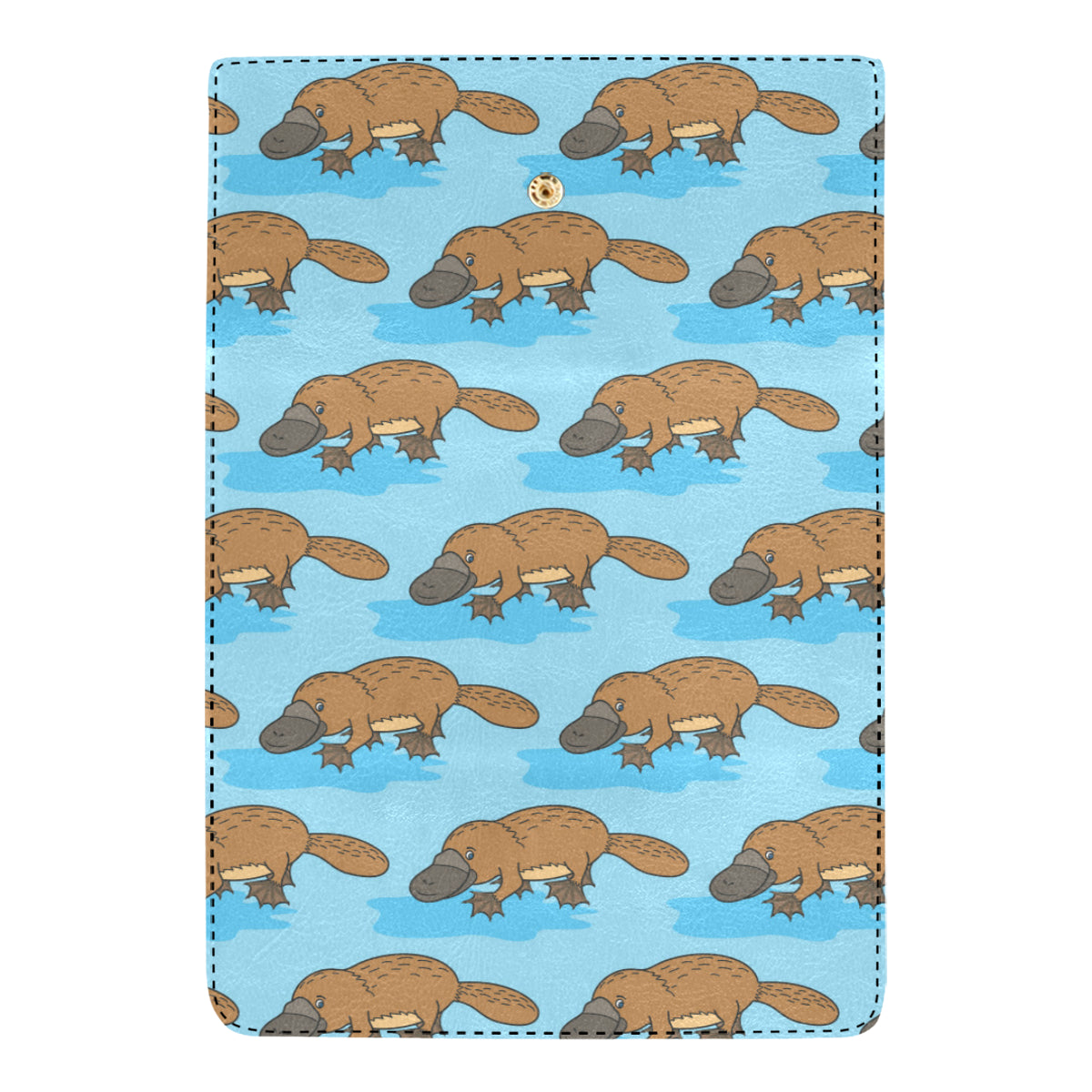 Platypus Pattern Print Design A02 Women's Trifold Wallet
