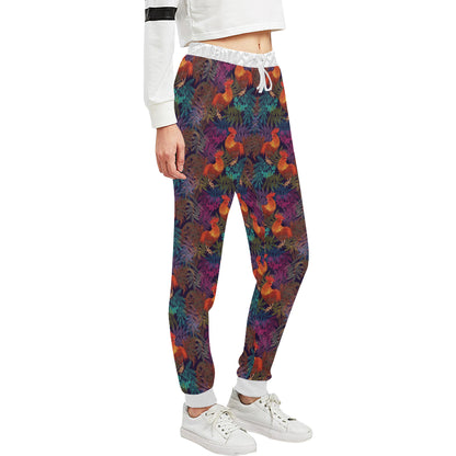 Rooster Print Style Unisex Sweatpants