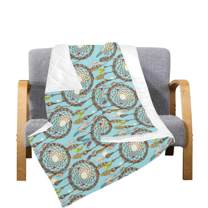Blue Dream catcher Premium Quilt