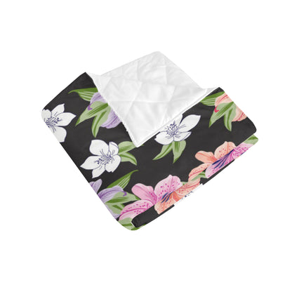Lily Pattern Print Design LY02 Premium Quilt