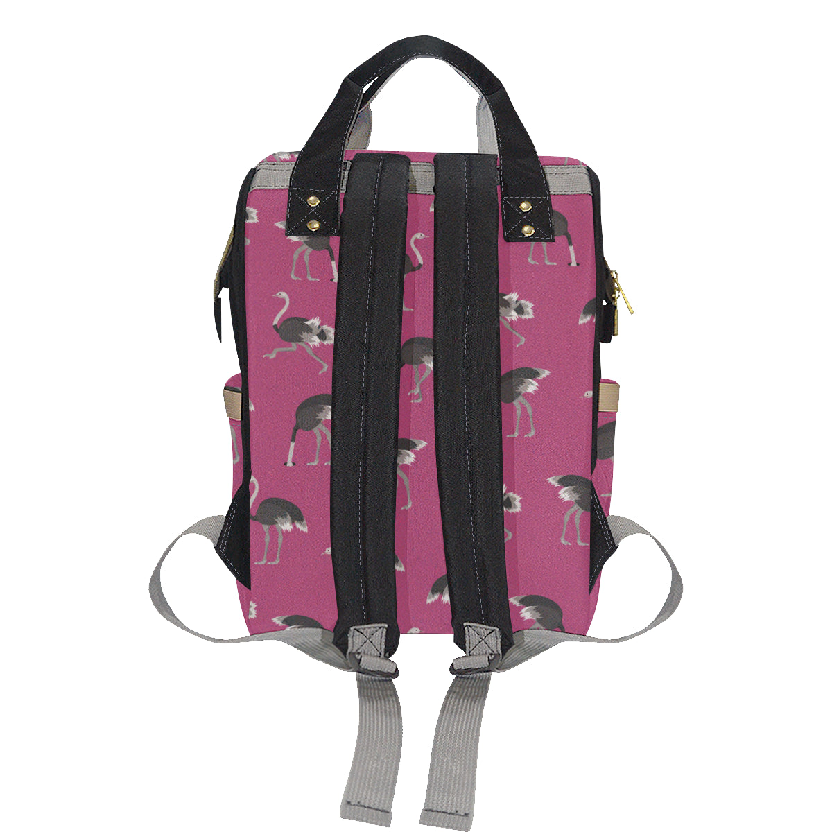 Emu Pattern Print Design 02 Diaper Bag Backpack