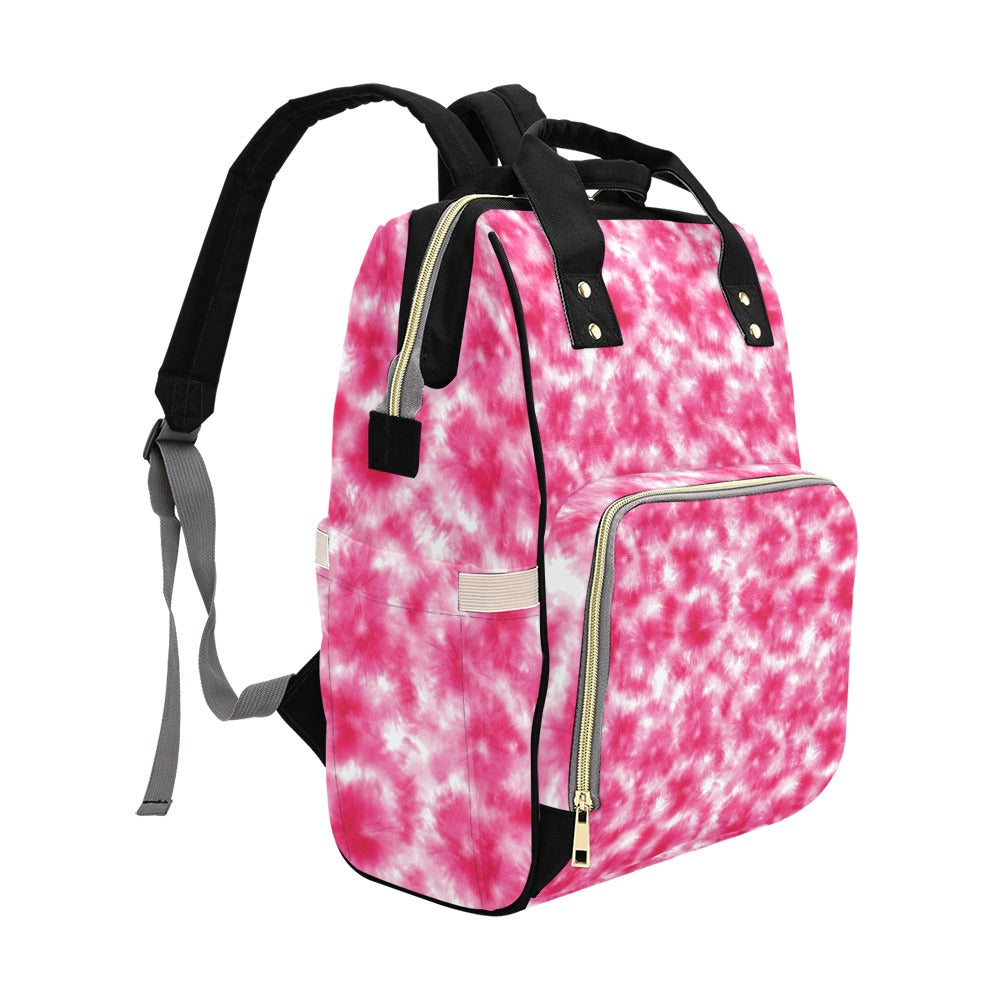 Tie Dye Pink Print Design LKS304 Diaper Bag Backpack