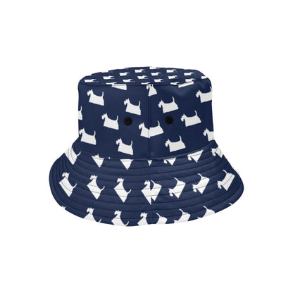 Scottish Terriers Print Design LKS303 Unisex Bucket Hat