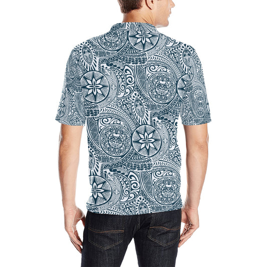 Samoan Pattern Print Design LKS306 Men Polo Shirt