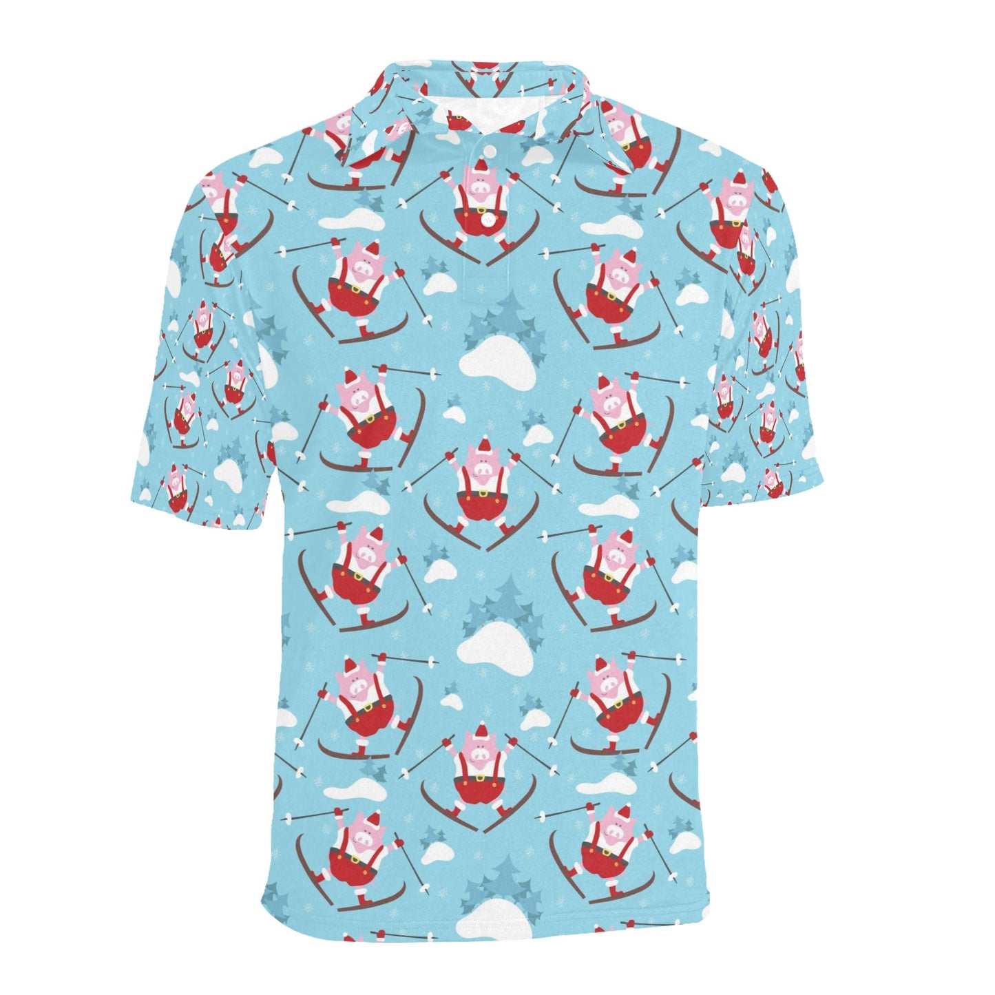 Ski Print Design LKS309 Men Polo Shirt