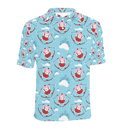 Ski Print Design LKS309 Men Polo Shirt