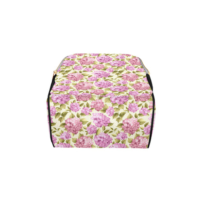 Hydrangea Pattern Print Design HD05 Diaper Bag Backpack