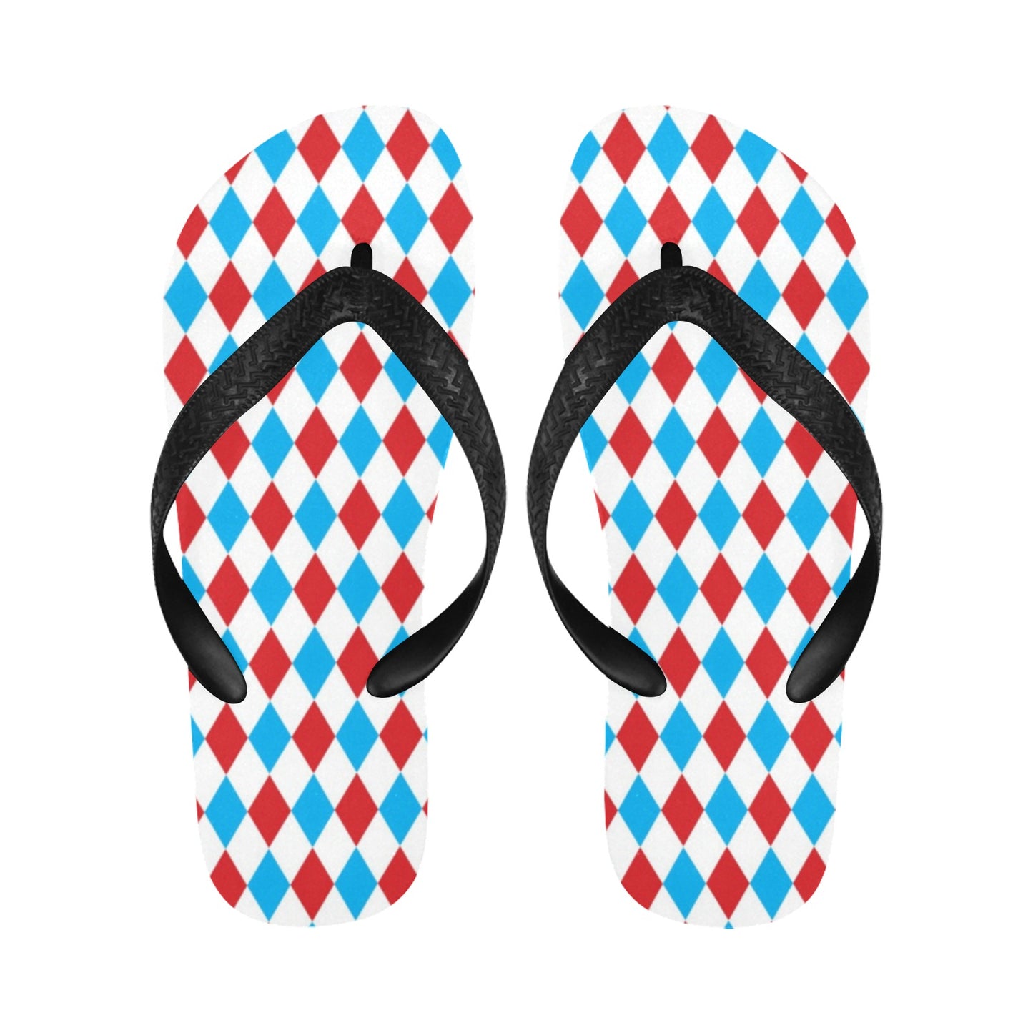 Harlequin Print Design LKS402 Flip Flops