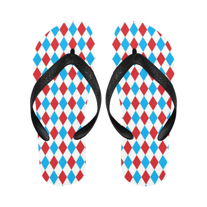 Harlequin Print Design LKS402 Flip Flops