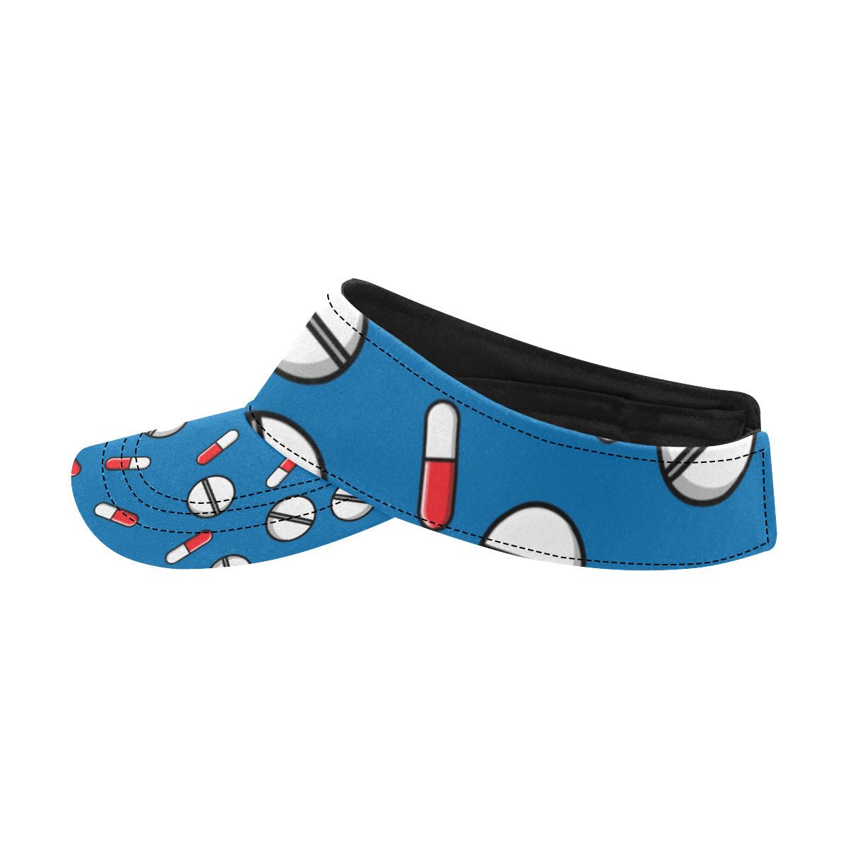 Pill Pattern Print Design A05 Unisex Sun Visor
