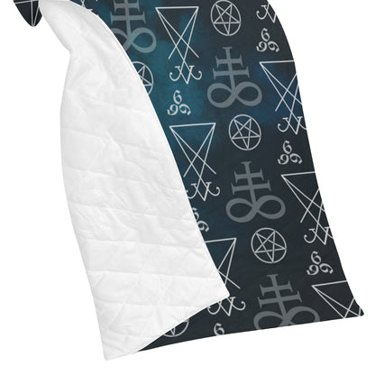 Pentagram Pattern Print Design A03 Premium Quilt
