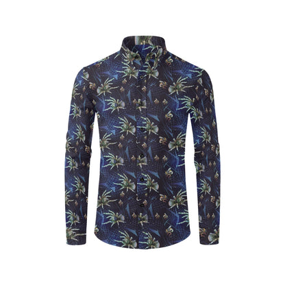Tarantula Print Design LKS401 Men's Long Sleeve Dress Shirt
