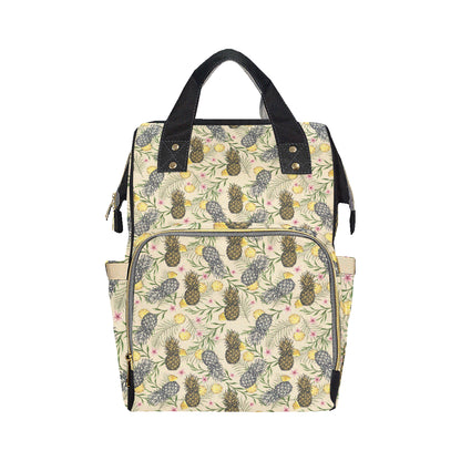 Pineapple Pattern Print Design PP012 Diaper Bag Backpack