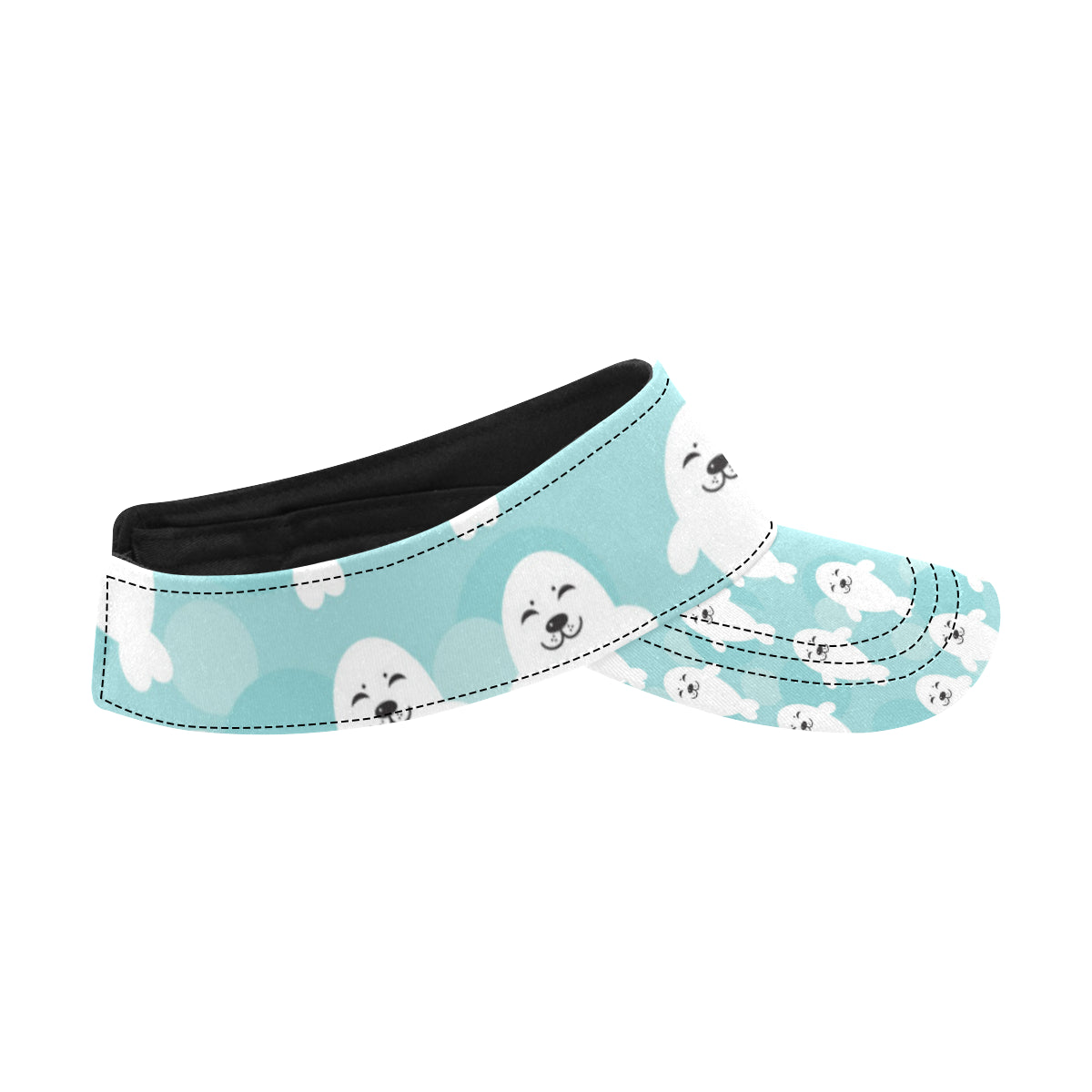 Sea Lion Baby Pattern Print Design 01 Unisex Sun Visor