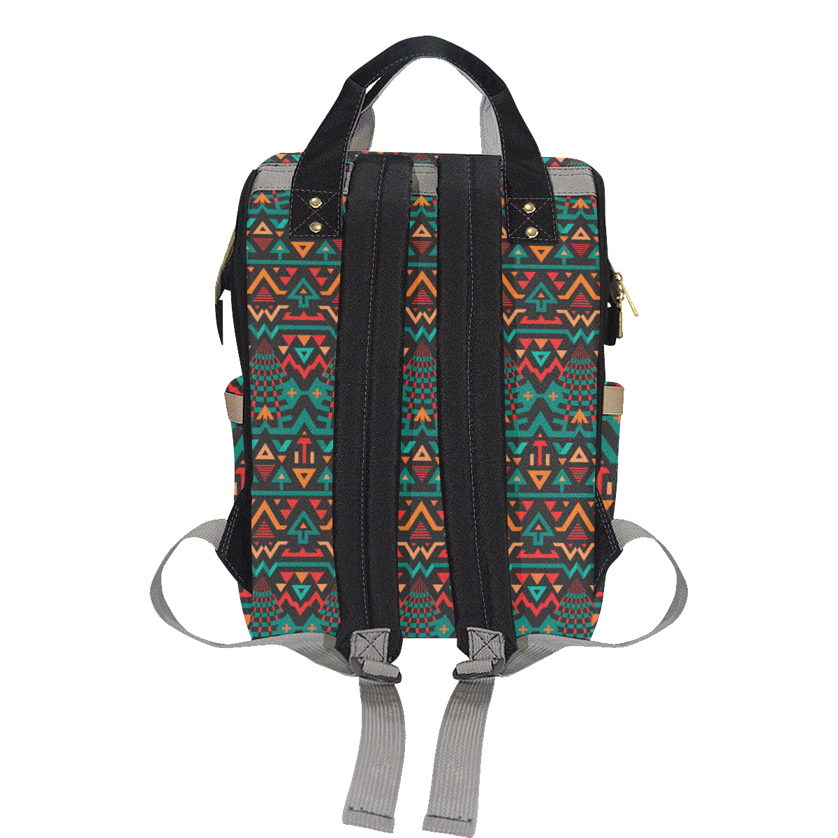 Aztec Pattern Print Design 04 Diaper Bag Backpack