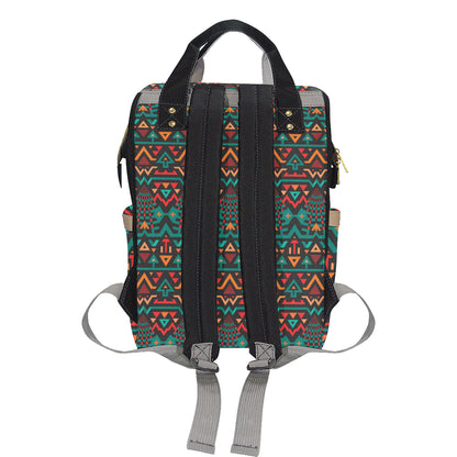 Aztec Pattern Print Design 04 Diaper Bag Backpack