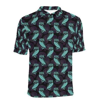 Tribal Pattern Print Design LKS3010 Men Polo Shirt
