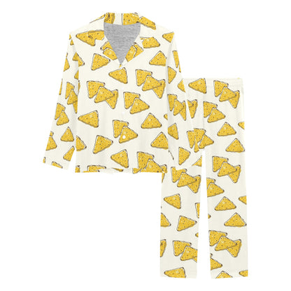 Nachos Pattern Print Design A01 Women's Long Pajama Set