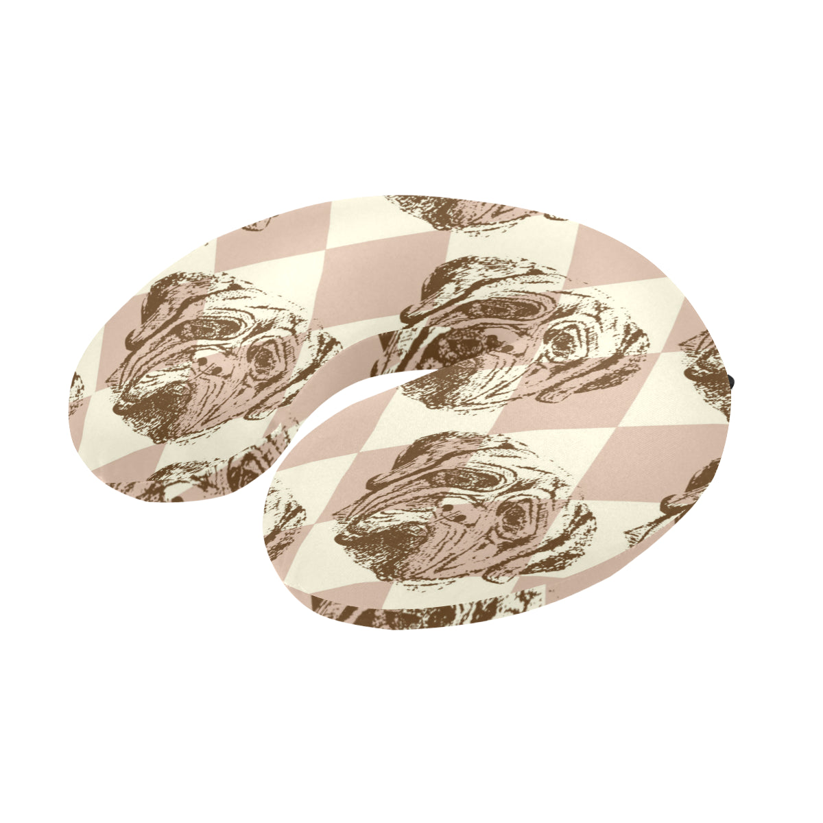 Mastiffs Pattern Print Design 01 U-Shaped Travel Neck Pillow