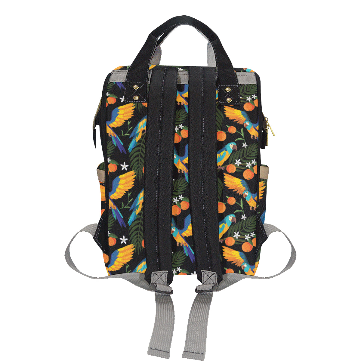Macaw Pattern Print Design 03 Diaper Bag Backpack