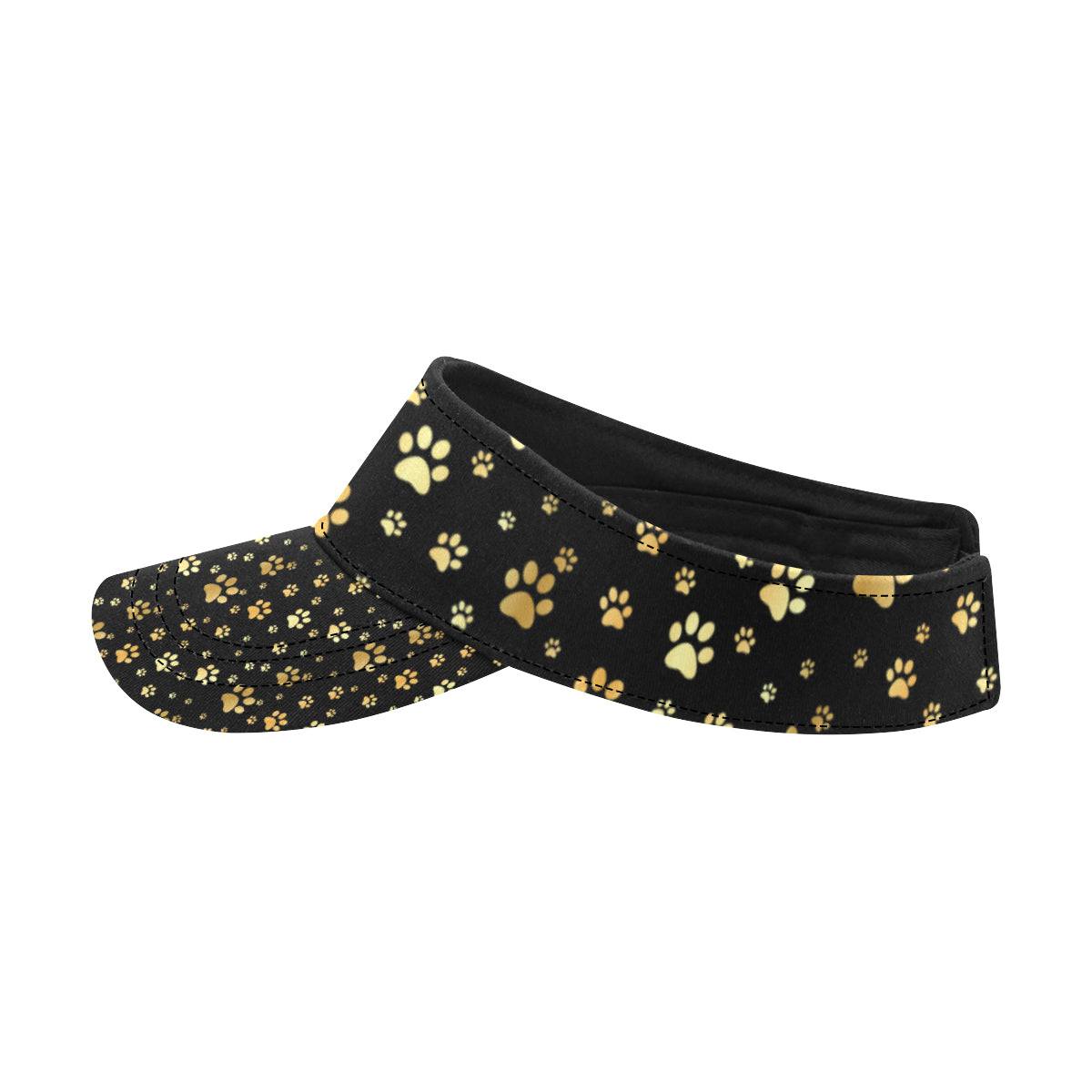 Paw Gold Print Unisex Sun Visor