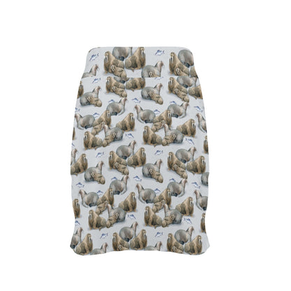 Walrus Print Design LKS401 17" Golf & Pickleball Skort with Pockets