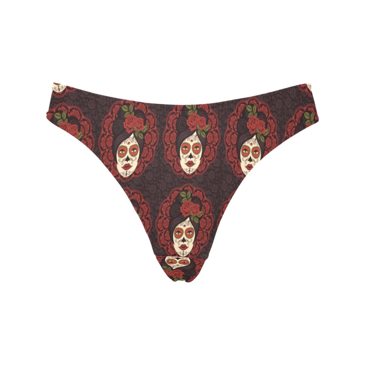 Day of the Dead Mexican Girl Women's Thongs