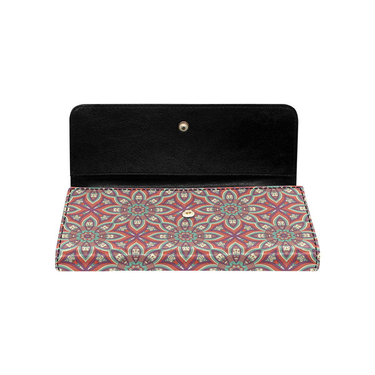 Bohemian Pattern Print Design 03 Women's Trifold Wallet