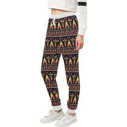 Totem Pole Design Unisex Sweatpants