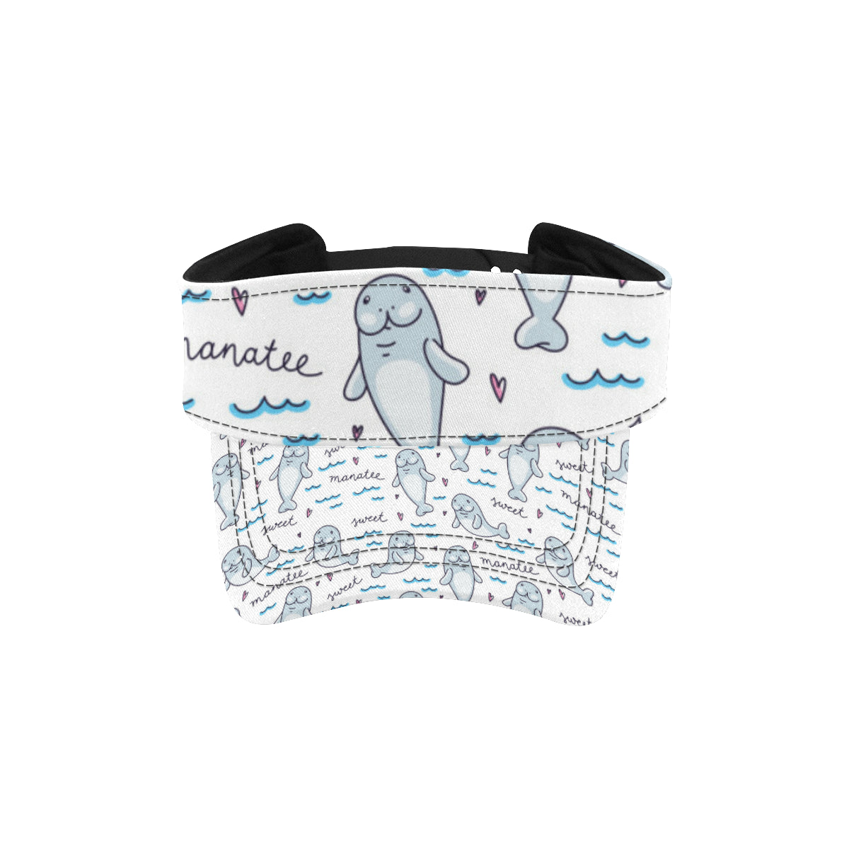 Manatee Baby Pattern Print Design 03 Unisex Sun Visor