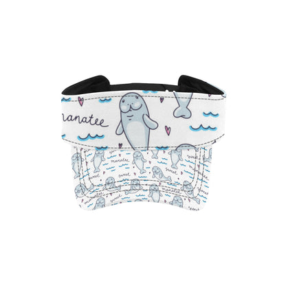 Manatee Baby Pattern Print Design 03 Unisex Sun Visor
