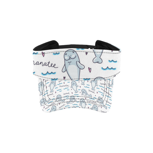 Manatee Baby Pattern Print Design 03 Unisex Sun Visor