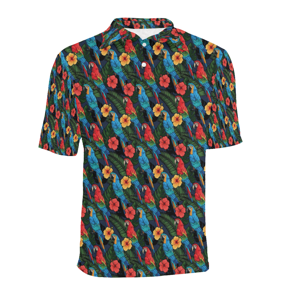 Parrot Pattern Print Design A01 Men Polo Shirt