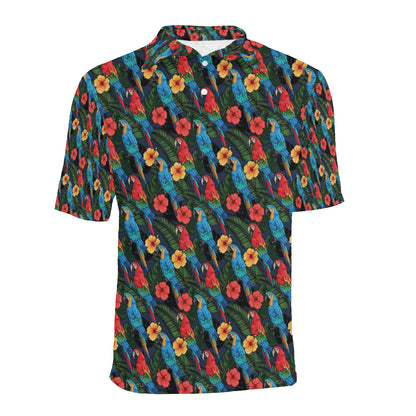 Parrot Pattern Print Design A01 Men Polo Shirt