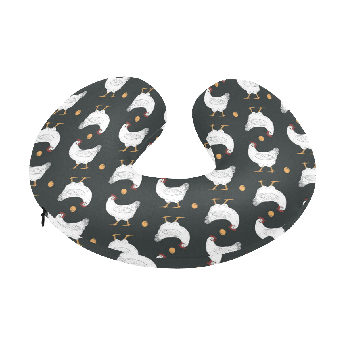 Chicken Pattern Print Design 06 U-Shaped Travel Neck Pillow