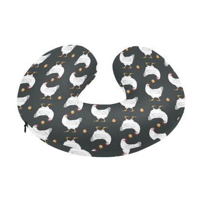 Chicken Pattern Print Design 06 U-Shaped Travel Neck Pillow