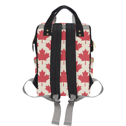 Maple Leaf Pattern Print Design 03 Diaper Bag Backpack