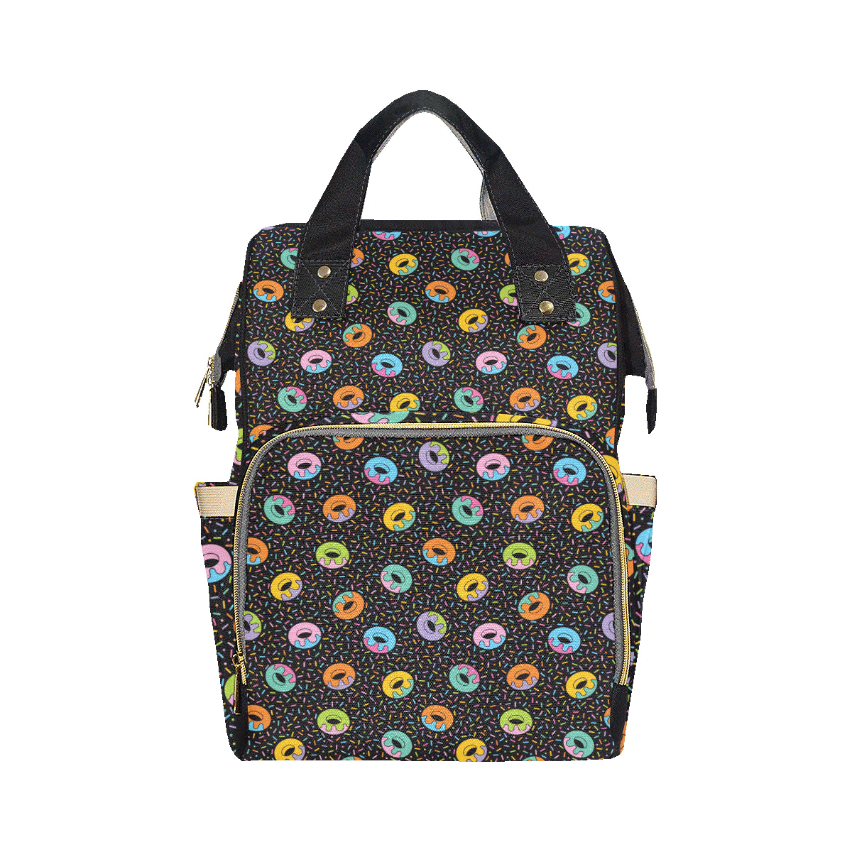 Donut Pattern Print Design DN012 Diaper Bag Backpack