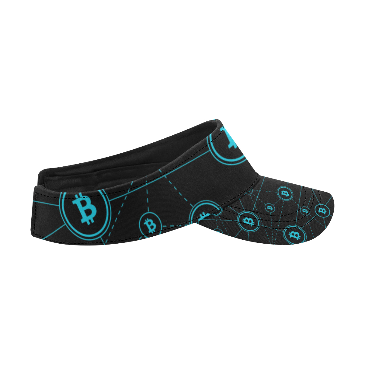 Cryptocurrency Pattern Print Design 01 Unisex Sun Visor