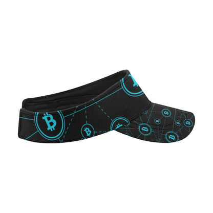 Cryptocurrency Pattern Print Design 01 Unisex Sun Visor