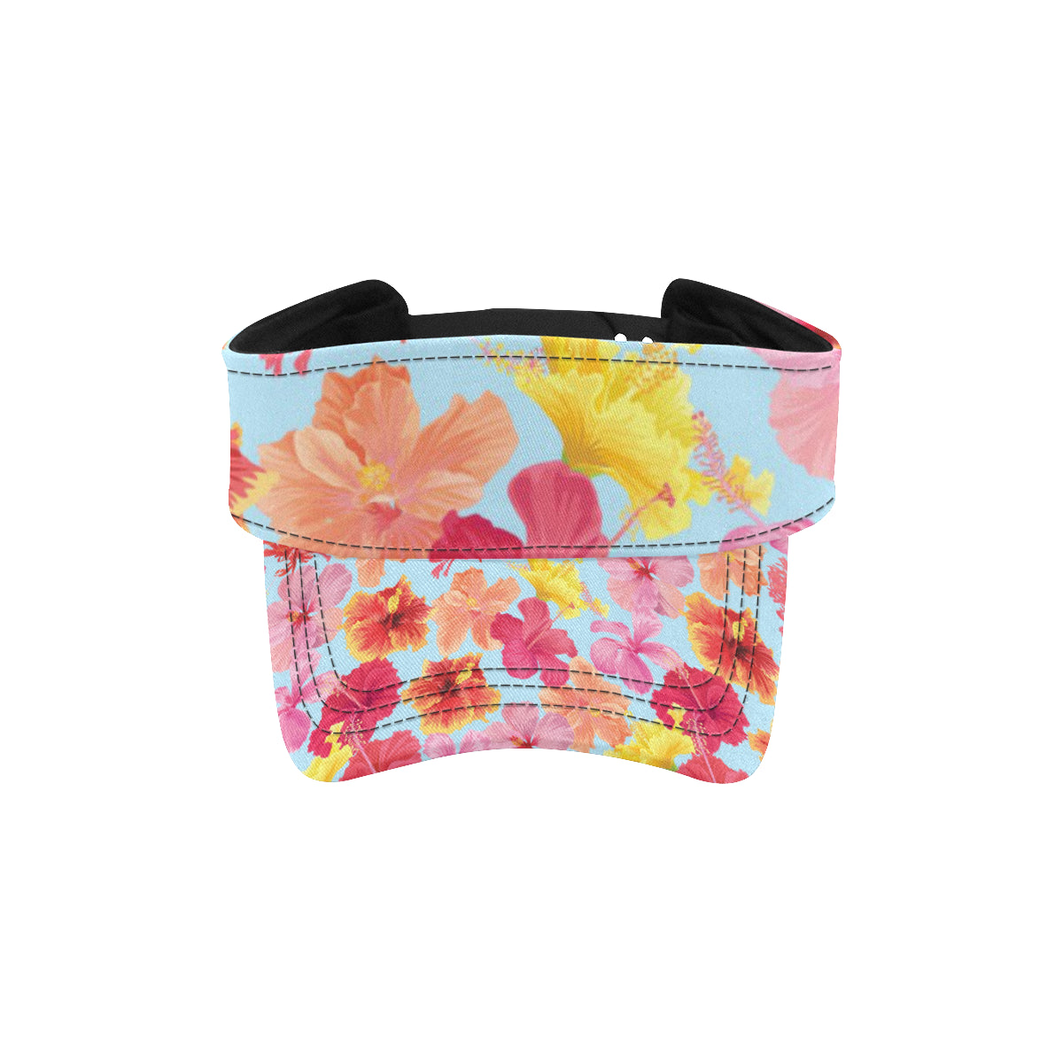 Hibiscus Pattern Print Design HB020 Unisex Sun Visor