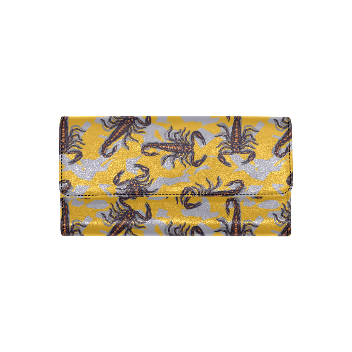 Scorpion Pattern Print Design 01 Women's Trifold Wallet