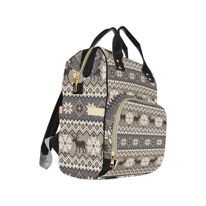 Nordic Pattern Print Design A01 Diaper Bag Backpack