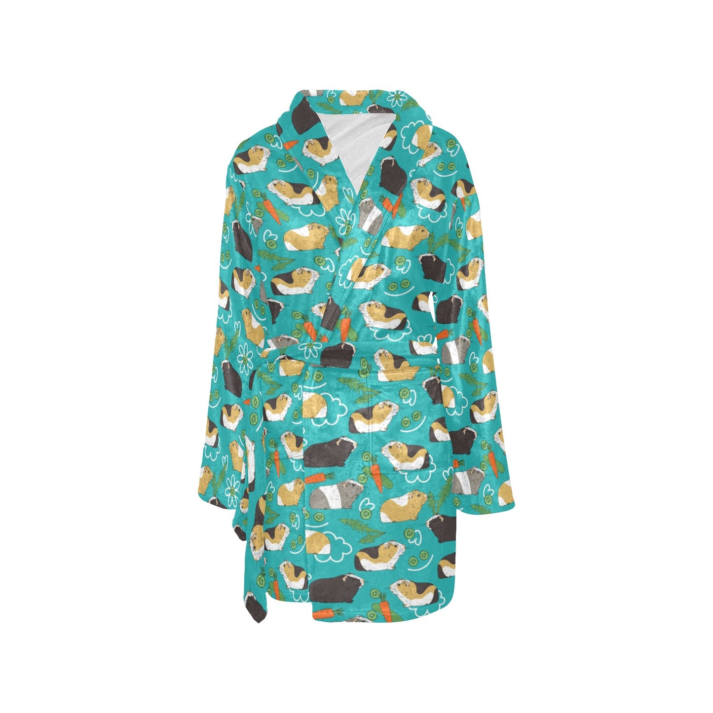 Guinea Pig Print Design LKS402 Women's Fleece Robe