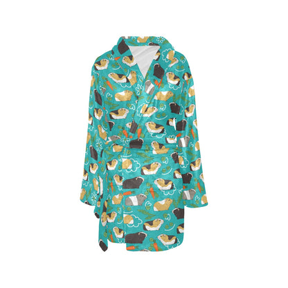 Guinea Pig Print Design LKS402 Women's Fleece Robe