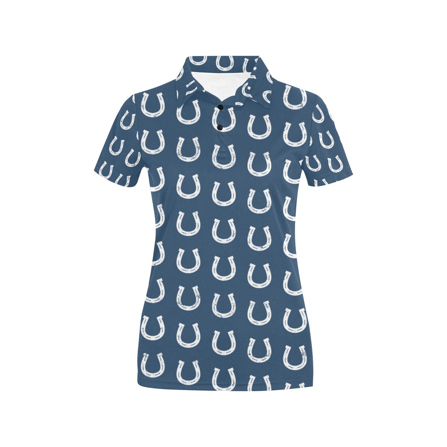 Horseshoe Print Design LKS301 Women's Polo Shirt