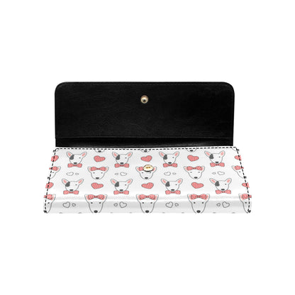 Bull Terriers Pattern Print Design 08 Women's Trifold Wallet